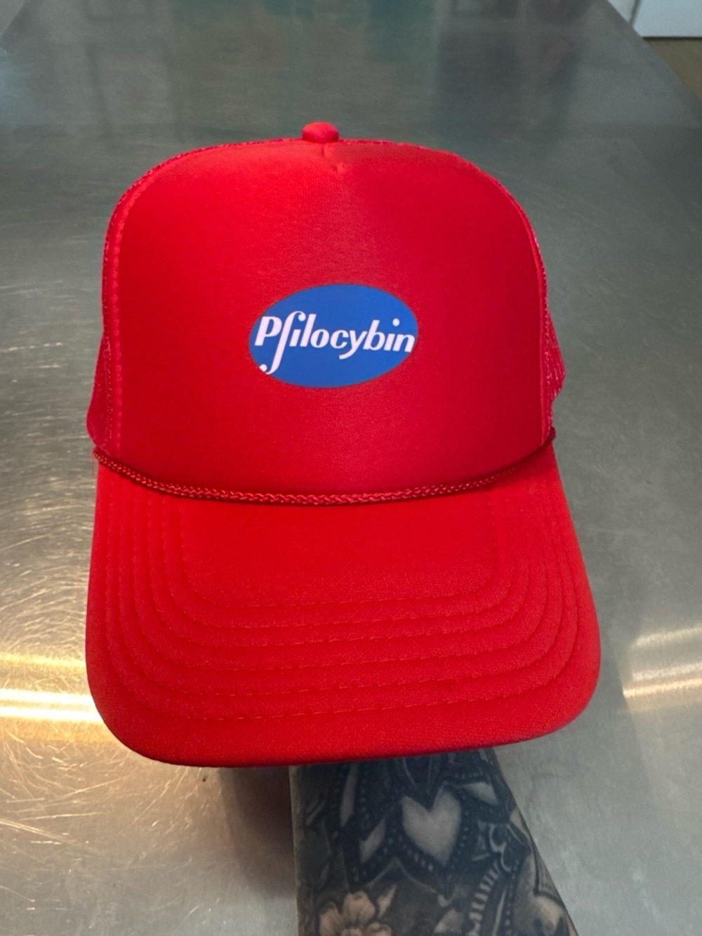 Red Pfilocybin Trucker Hat